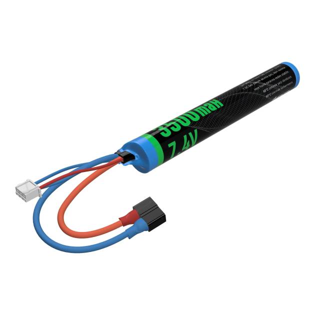 EMR 7.4V 3500mAh Lithium Ion Çubuk Airsoft Pil T-plug