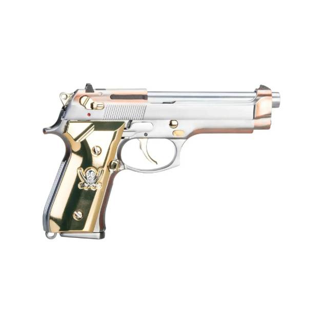 WE M92F Calico Jack Full Metal Altın Gümüş GBB Airsoft Tabanca